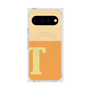 プレミアムスクエアケース with Pixelsnap［ オリジナル - initial two tone - T orange ］