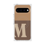 プレミアムスクエアケース with Pixelsnap［ オリジナル - initial two tone - M brown ］