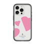 スリムプロテクションプレミアムケース［ LANVIN en Bleu Hearts Pink - ランバン ハート ピンク ］