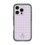 スリムプロテクションプレミアムケース［ Houndstooth Pattern Purple -with LANVIN en Bleu logo ランバン 千鳥格子柄 パープル ］