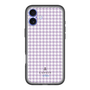 スリムプロテクションプレミアムケース［ Houndstooth Pattern Purple -with LANVIN en Bleu logo ランバン 千鳥格子柄 パープル ］