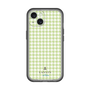 スリムプロテクションプレミアムケース［ Houndstooth Pattern Green with LANVIN en Bleu logo- ランバン 千鳥格子柄 グリーン ］