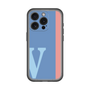 スリムプロテクションプレミアムケース［ オリジナル - initial color line - V blue ］