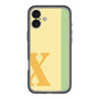 スリムプロテクションプレミアムケース［ オリジナル - initial color line - X yellow ］