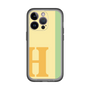スリムプロテクションプレミアムケース［ オリジナル - initial color line - H yellow ］