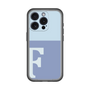 スリムプロテクションプレミアムケース［ オリジナル - initial two tone - F blue ］