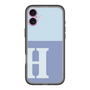 スリムプロテクションプレミアムケース［ オリジナル - initial two tone - H blue ］