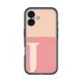 スリムプロテクションプレミアムケース［ オリジナル - initial two tone - J pink ］