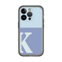 スリムプロテクションプレミアムケース［ オリジナル - initial two tone - K blue ］