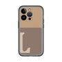 スリムプロテクションプレミアムケース［ オリジナル - initial two tone - L brown ］
