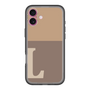 スリムプロテクションプレミアムケース［ オリジナル - initial two tone - L brown ］