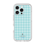 スリムプロテクションプレミアムケース［ Houndstooth Pattern Blue with LANVIN en Bleu logo- ランバン 千鳥格子柄 ブルー ］