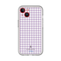 スリムプロテクションプレミアムケース［ Houndstooth Pattern Purple -with LANVIN en Bleu logo ランバン 千鳥格子柄 パープル ］