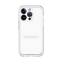 スリムプロテクションプレミアムケース［ LATENCY - Logotype - White ］