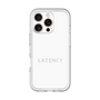 スリムプロテクションプレミアムケース［ LATENCY - Logotype - White ］