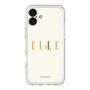 スリムプロテクションプレミアムケース［ ELLE×ポムポムプリン - ロゴ - ベージュ ］
