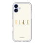 スリムプロテクションプレミアムケース［ ELLE×ポムポムプリン - ロゴ - ベージュ ］