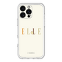 スリムプロテクションプレミアムケース［ ELLE×ポムポムプリン - ロゴ - ベージュ ］