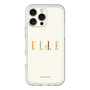 スリムプロテクションプレミアムケース［ ELLE×ポムポムプリン - ロゴ - ベージュ ］