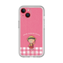 スリムプロテクションプレミアムケース［ ちびまる子ちゃん - ピンクチェック ］