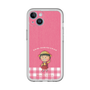 スリムプロテクションプレミアムケース［ ちびまる子ちゃん - ピンクチェック ］