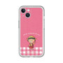 スリムプロテクションプレミアムケース［ ちびまる子ちゃん - ピンクチェック ］