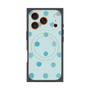 プレミアムスクエアケース with MagSafe［ 水彩ドット・レトロカラー - Light Blue ］
