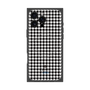 プレミアムスクエアケース with MagSafe［ Houndstooth Pattern Black with LANVIN en Bleu logo- ランバン 千鳥格子柄 ブラック ］