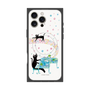 プレミアムスクエアケース with MagSafe［ おかべてつろう - 黒猫クロのとおりみち ］