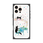 プレミアムスクエアケース with MagSafe［ おかべてつろう - 黒猫クロのとおりみち ］