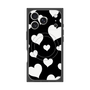 プレミアムスクエアケース with MagSafe［ Dot Hearts - Black ］