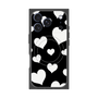 プレミアムスクエアケース with MagSafe［ Dot Hearts - Black ］