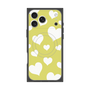 プレミアムスクエアケース with MagSafe［ Dot Hearts - Yellow ］