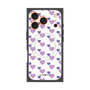 プレミアムスクエアケース with MagSafe［ Stripe Hearts - Purple ］