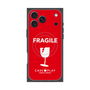 プレミアムスクエアケース with MagSafe［ FRAGILE - Red ］