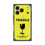 プレミアムスクエアケース with MagSafe［ FRAGILE - Yellow ］