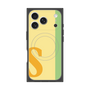 プレミアムスクエアケース with MagSafe［ オリジナル - initial color line - S yellow ］