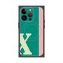 プレミアムスクエアケース with MagSafe［ オリジナル - initial color line - X green ］