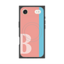 プレミアムスクエアケース with MagSafe［ オリジナル - initial color line - B pink ］