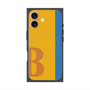 プレミアムスクエアケース with MagSafe［ オリジナル - initial color line - B orange ］