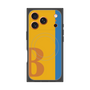 プレミアムスクエアケース with MagSafe［ オリジナル - initial color line - B orange ］