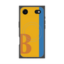 プレミアムスクエアケース with MagSafe［ オリジナル - initial color line - B orange ］