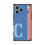 プレミアムスクエアケース with MagSafe［ オリジナル - initial color line - C blue ］