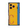 プレミアムスクエアケース with MagSafe［ オリジナル - initial color line - C orange ］
