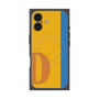 プレミアムスクエアケース with MagSafe［ オリジナル - initial color line - D orange ］