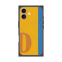 プレミアムスクエアケース with MagSafe［ オリジナル - initial color line - D orange ］