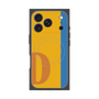 プレミアムスクエアケース with MagSafe［ オリジナル - initial color line - D orange ］