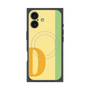 プレミアムスクエアケース with MagSafe［ オリジナル - initial color line - D yellow ］
