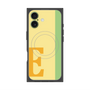 プレミアムスクエアケース with MagSafe［ オリジナル - initial color line - E yellow ］