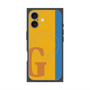 プレミアムスクエアケース with MagSafe［ オリジナル - initial color line - G orange ］